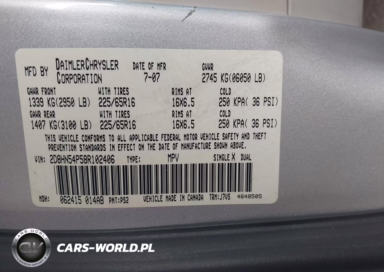 2008 Dodge Grand Caravan Sxt VIN:2D8HN54P58R102406 - 9