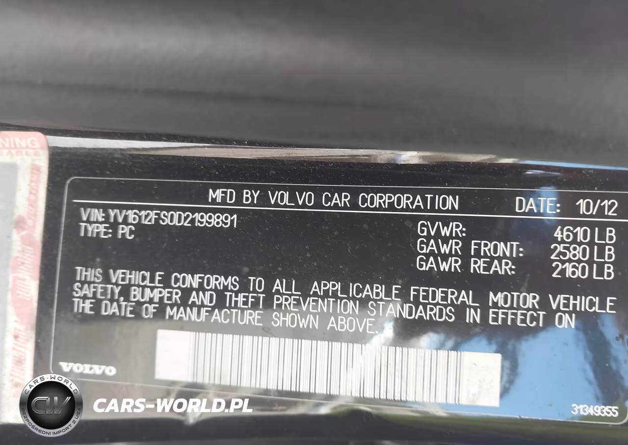 2013 Volvo S60 T5 VIN:YV1612FS0D2199891 - 9