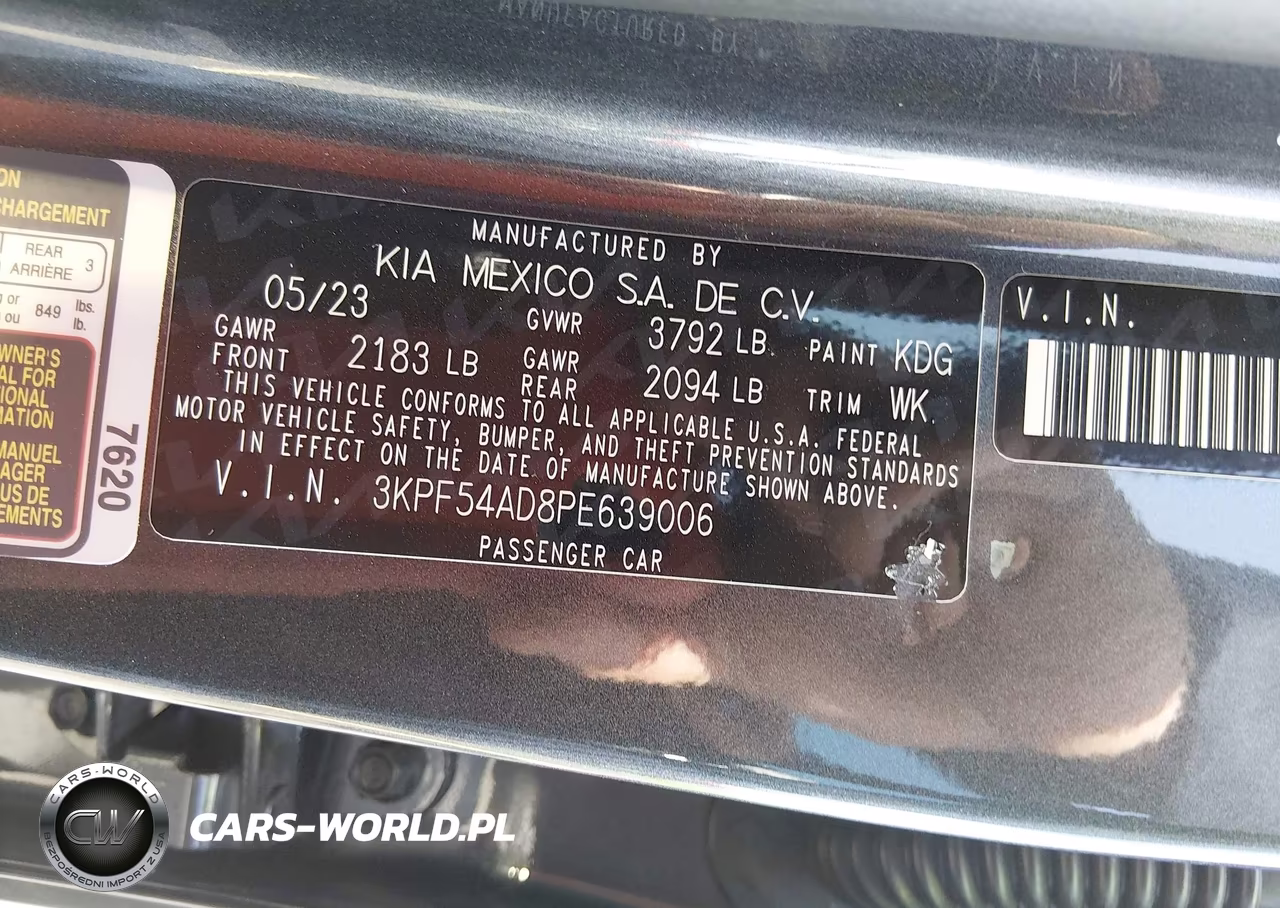 2023 Kia Forte Gt-Line VIN:3KPF54AD8PE639006 - 9
