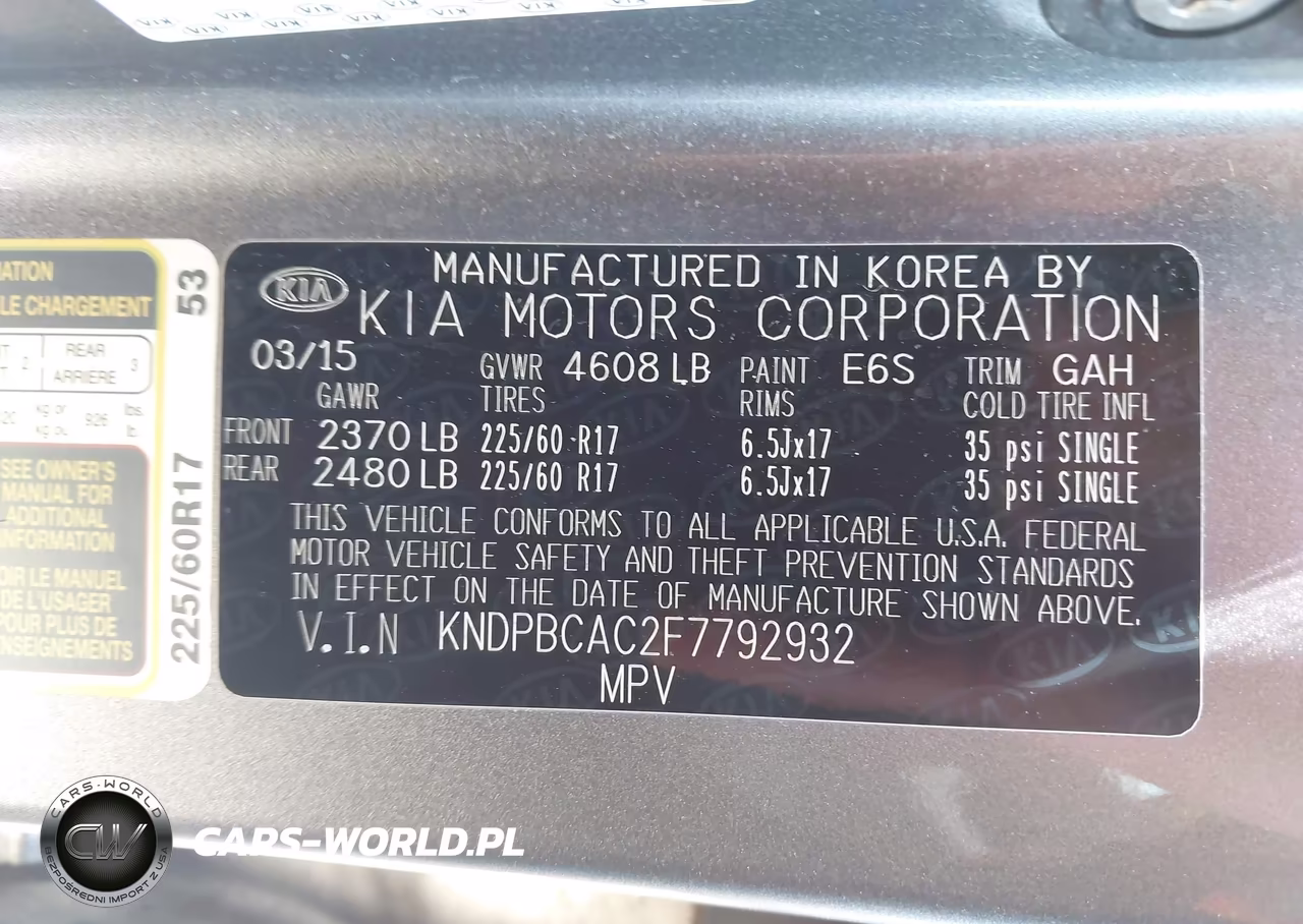 2015 Kia Sportage Lx VIN:KNDPBCAC2F7792932 - 9
