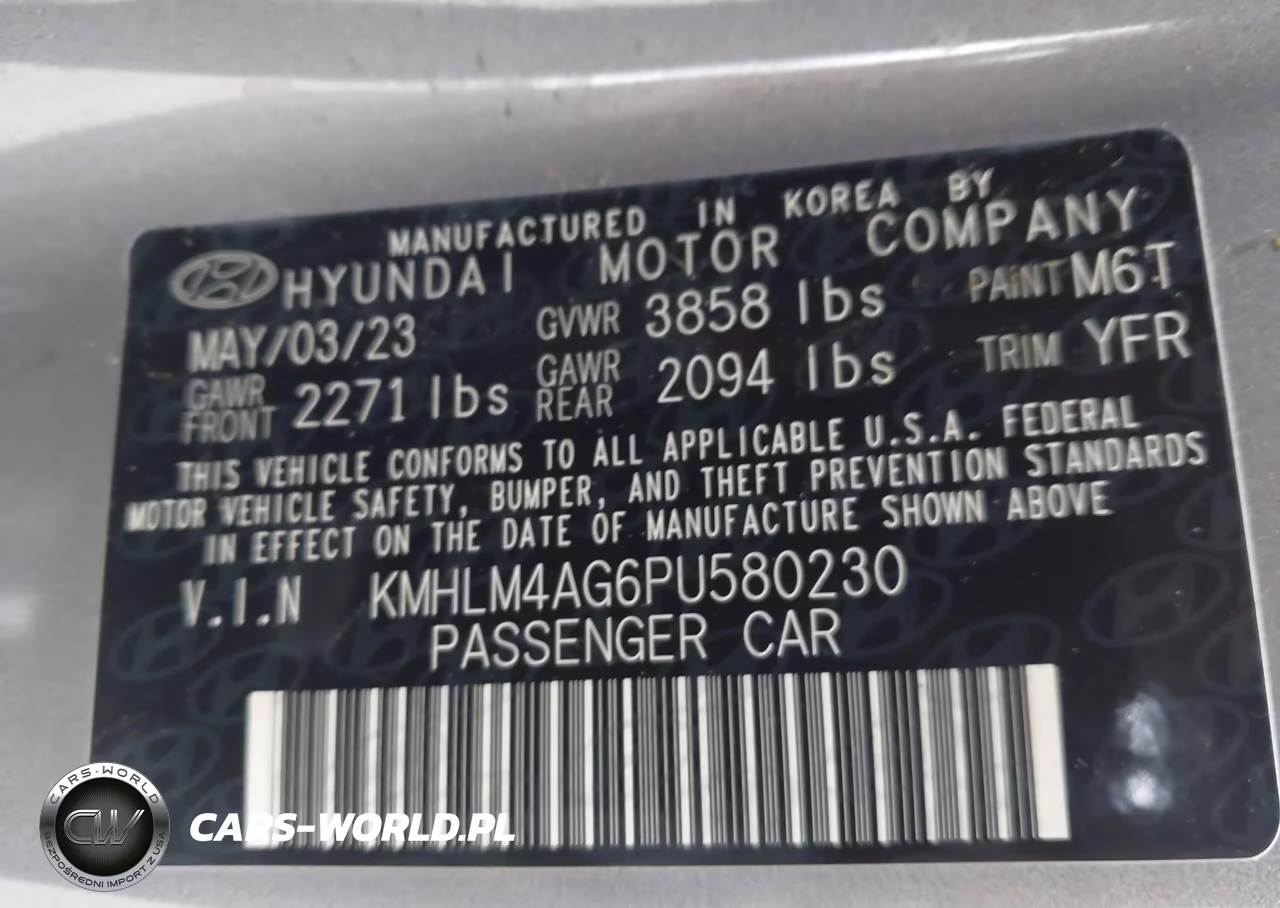 2023 Hyundai Elantra Sel VIN:KMHLM4AG6PU580230 - 9