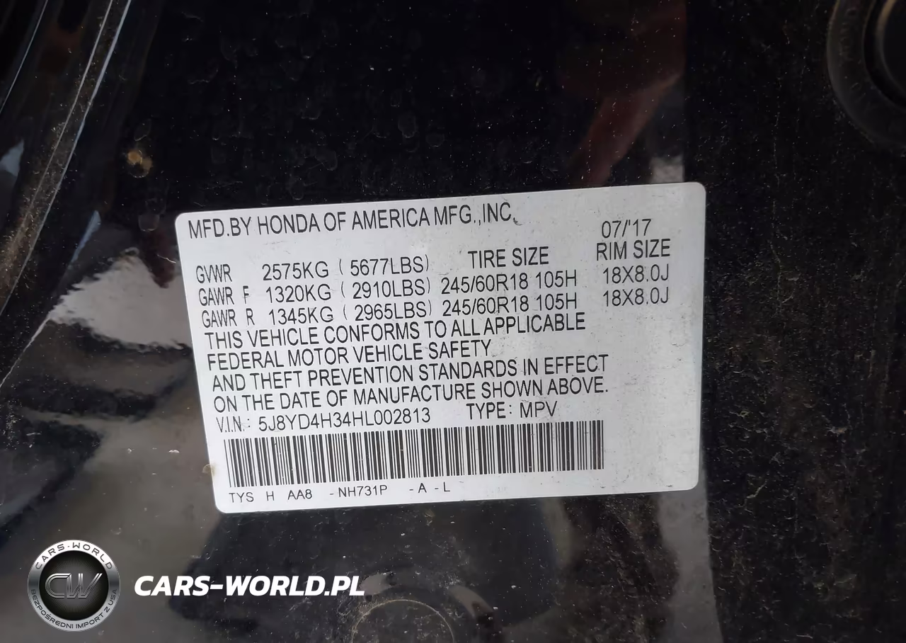 2017 Acura Mdx VIN:5J8YD4H34HL002813 - 9