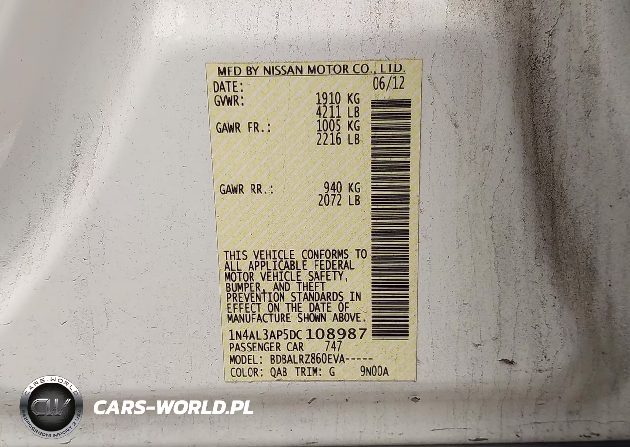 2013 Nissan Altima 2.5 S VIN:1N4AL3AP5DC108987 - 9