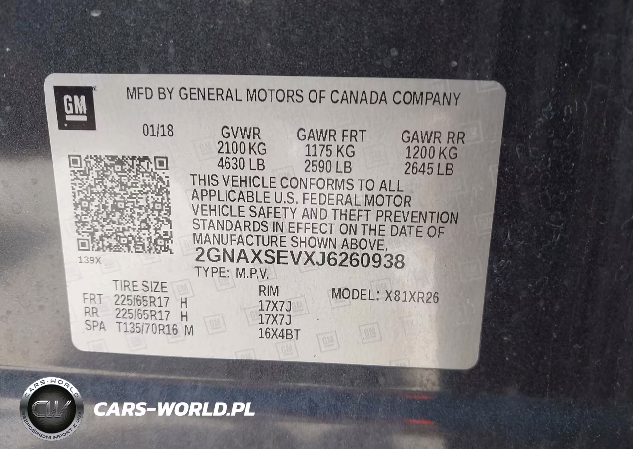 2018 Chevrolet Equinox Lt VIN:2GNAXSEVXJ6260938 - 9