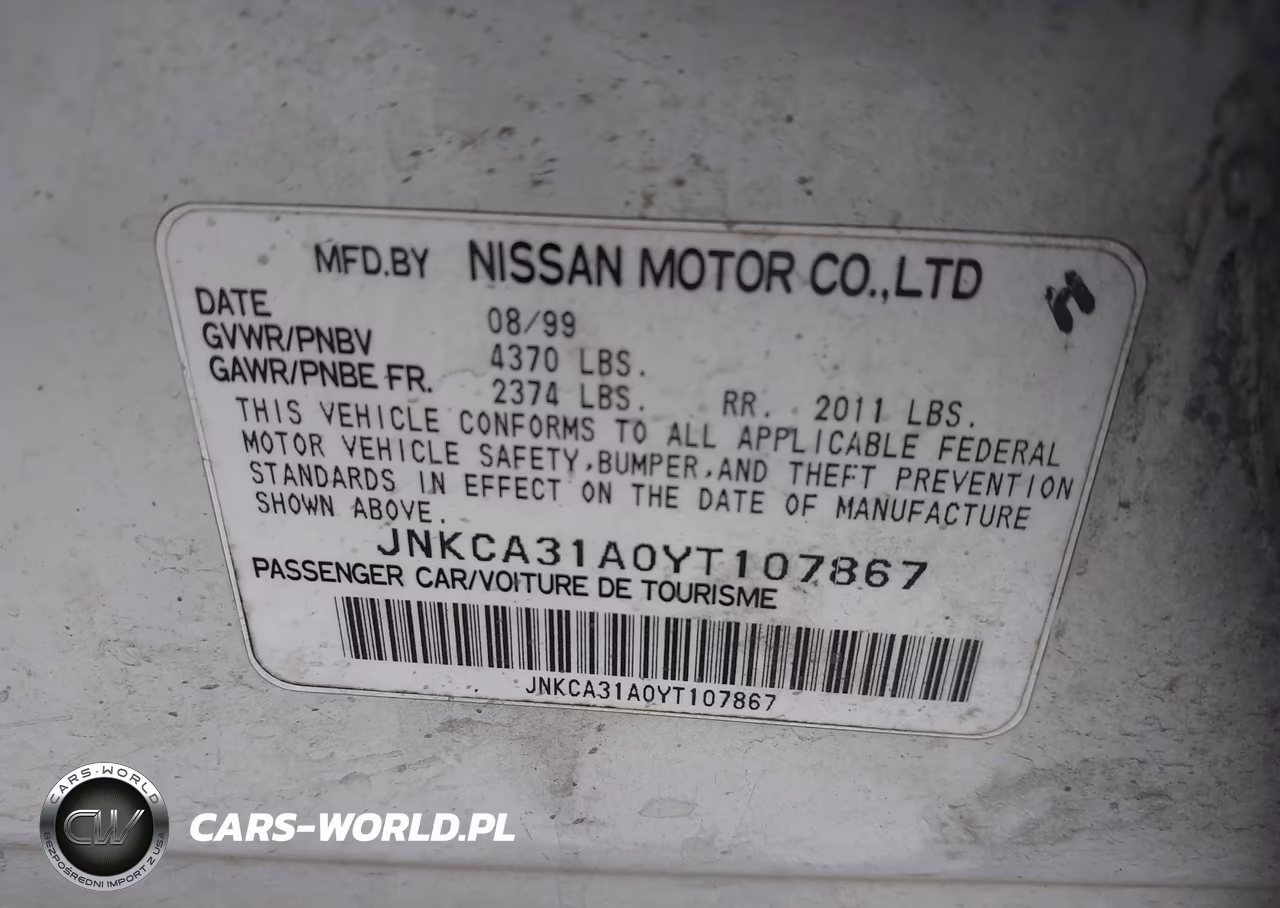 2000 Infiniti I30 Luxury-Touring VIN:JNKCA31A0YT107867 - 9
