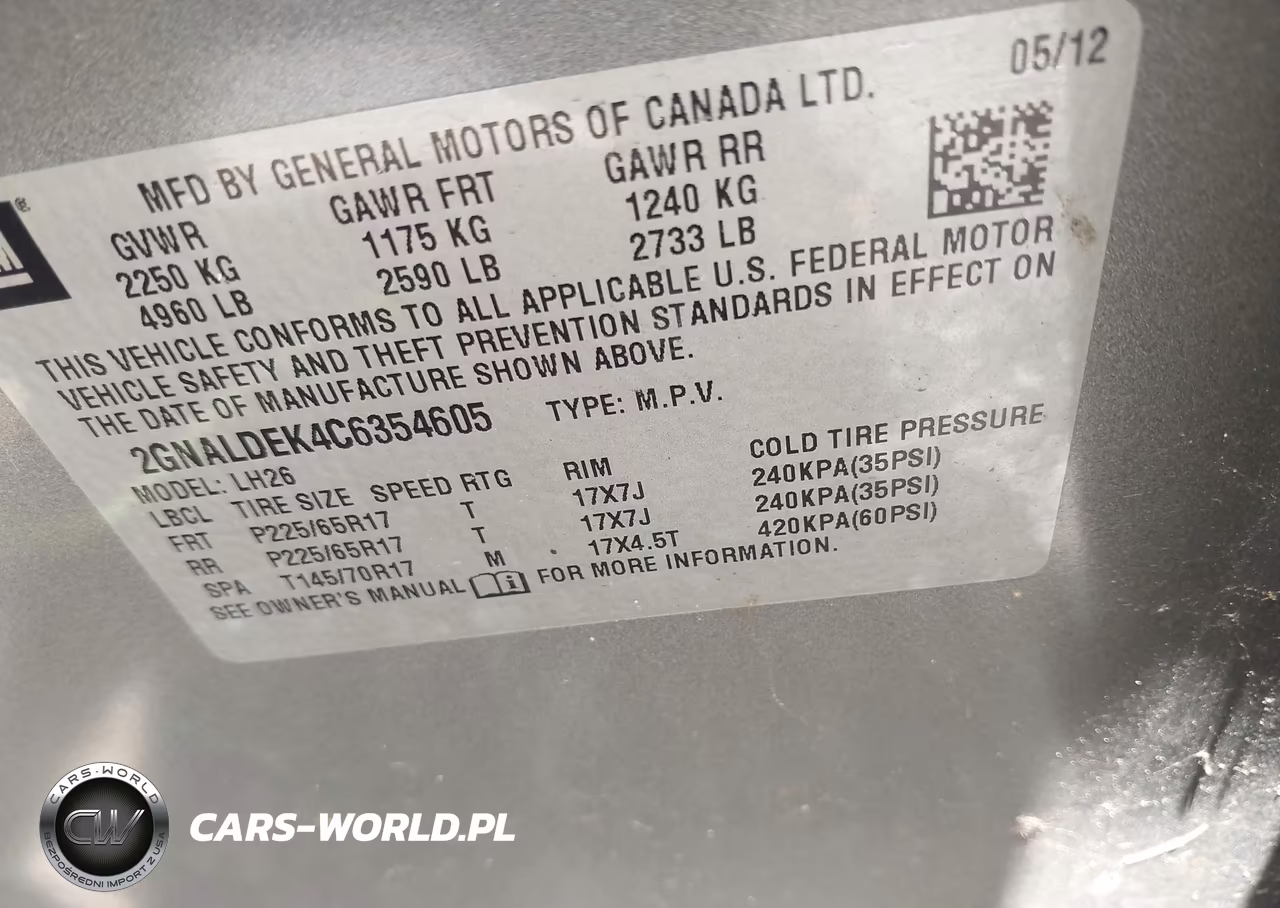 2012 Chevrolet Equinox Lt W-1Lt VIN:2GNALDEK4C6354605 - 9