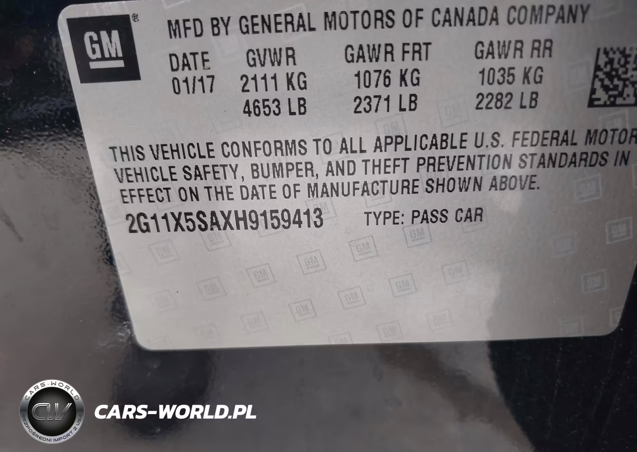 2017 Chevrolet Impala 1Fl VIN:2G11X5SAXH9159413 - 9