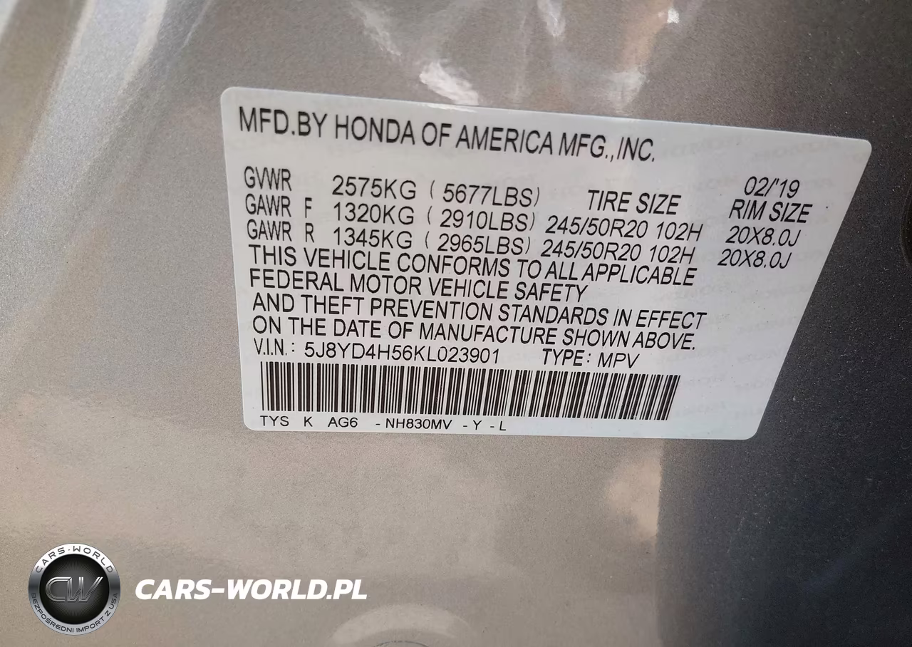 2019 Acura Mdx Tech Pkg VIN:5J8YD4H56KL023901 - 9