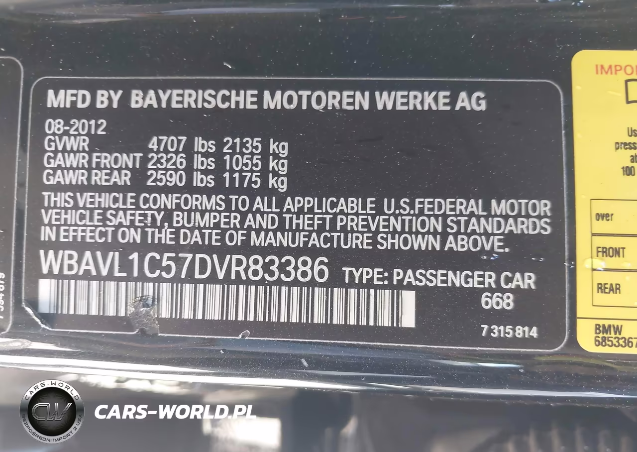 2013 BMW X1 xDrive28I VIN:WBAVL1C57DVR83386 - 9
