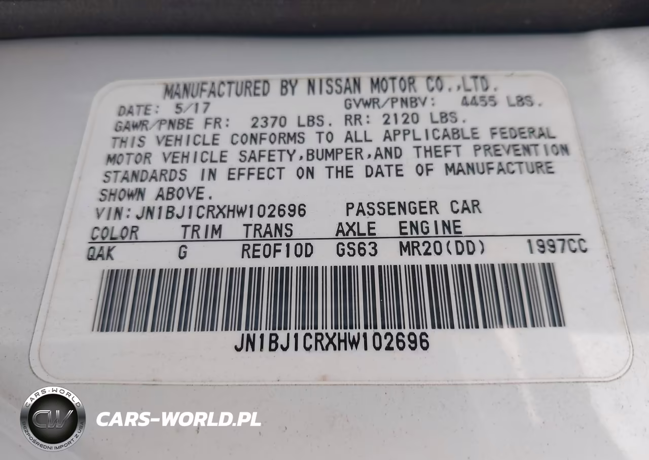 2017 Nissan Rogue Sport S VIN:JN1BJ1CRXHW102696 - 9
