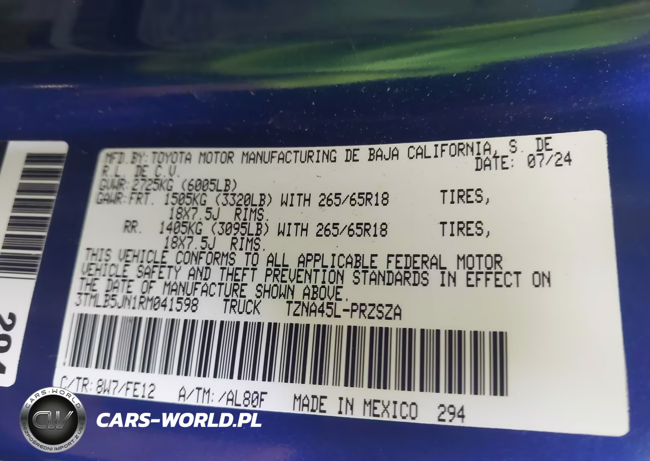 2024 Toyota Tacoma Trd Sport VIN:3TMLB5JN1RM041598 - 9