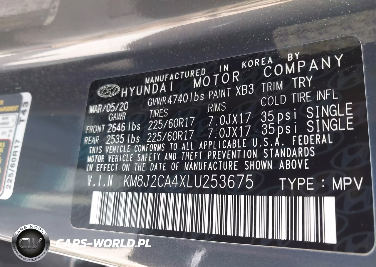 2020 Hyundai Tucson Se VIN:KM8J2CA4XLU253675 - 9