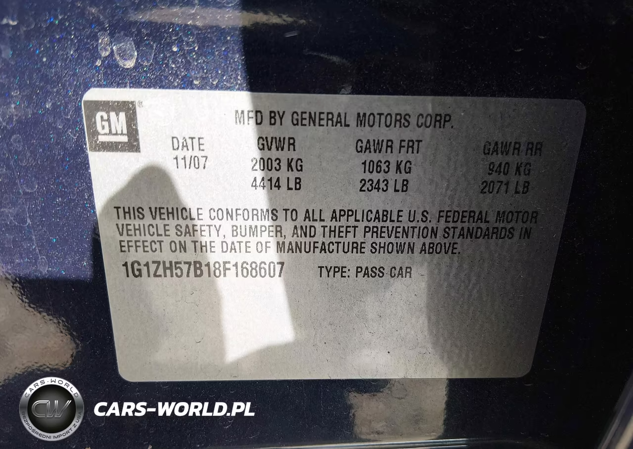 2008 Chevrolet Malibu Lt W-1Lt VIN:1G1ZH57B18F168607 - 9