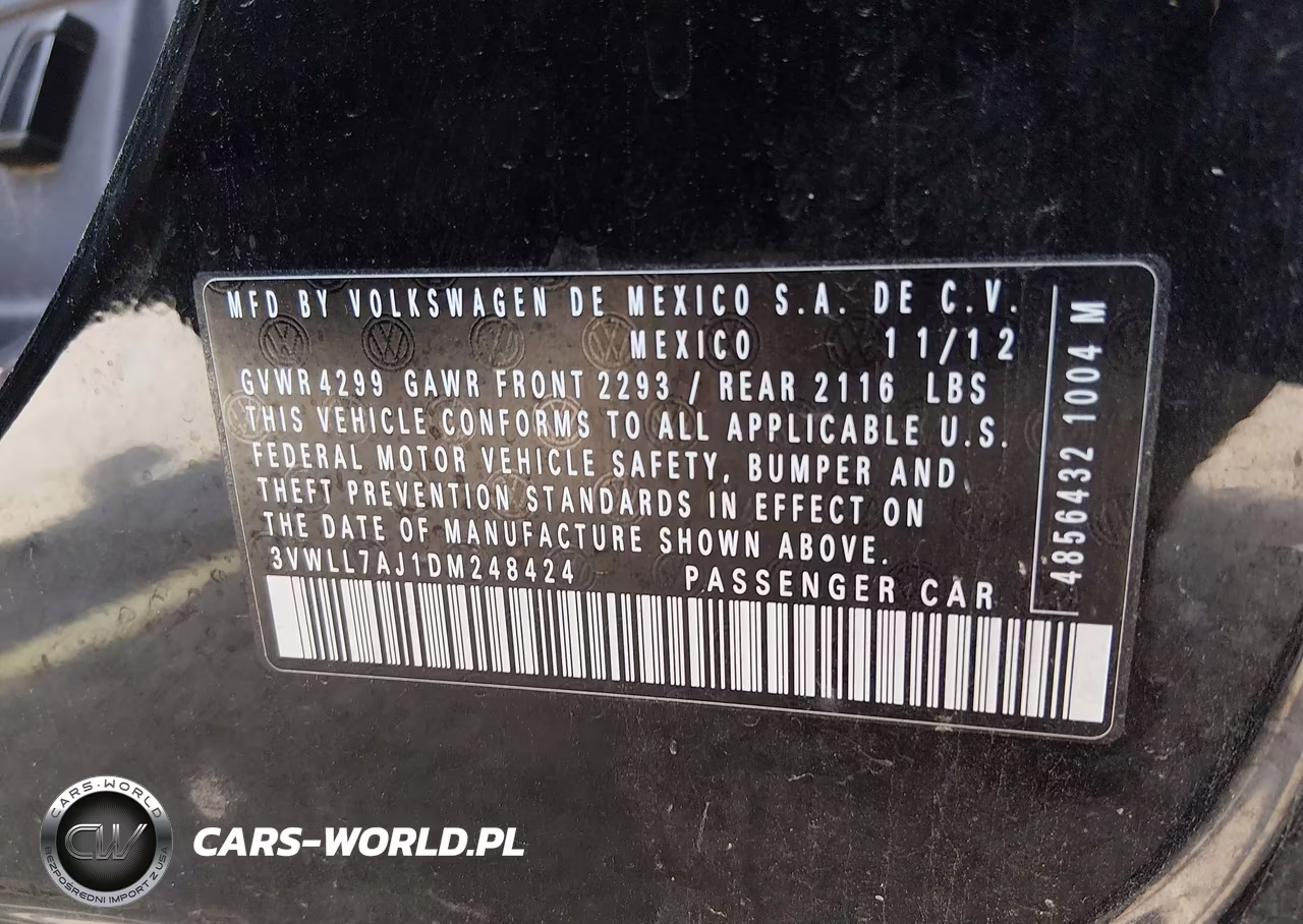 2013 Volkswagen Jetta 2.0L Tdi VIN:3VWLL7AJ1DM248424 - 9