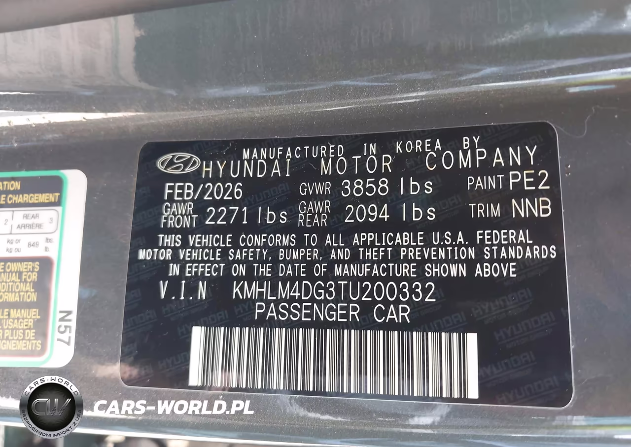 2026 Hyundai Elantra Sel Sport VIN:KMHLM4DG3TU200332 - 9