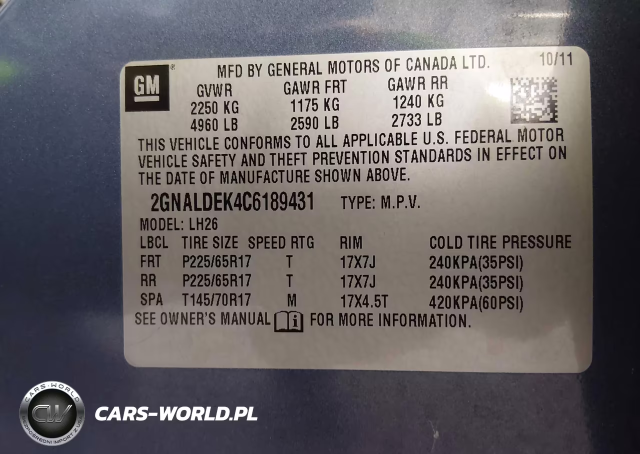 2012 Chevrolet Equinox Lt W-1Lt VIN:2GNALDEK4C6189431 - 9