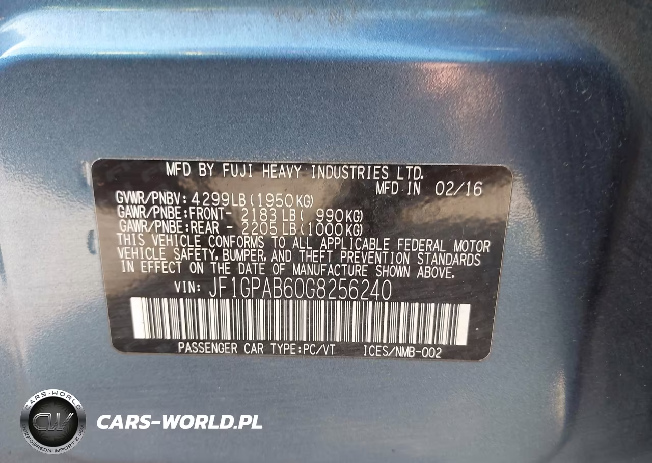 2016 Subaru Impreza 2.0I Premium VIN:JF1GPAB60G8256240 - 9