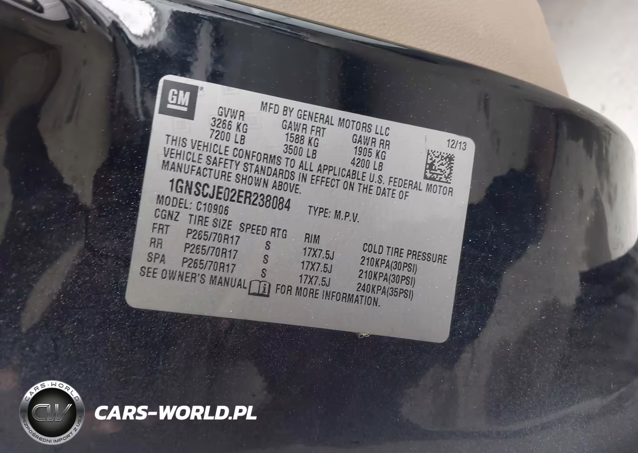 2014 Chevrolet Suburban Lt VIN:1GNSCJE02ER238084 - 9