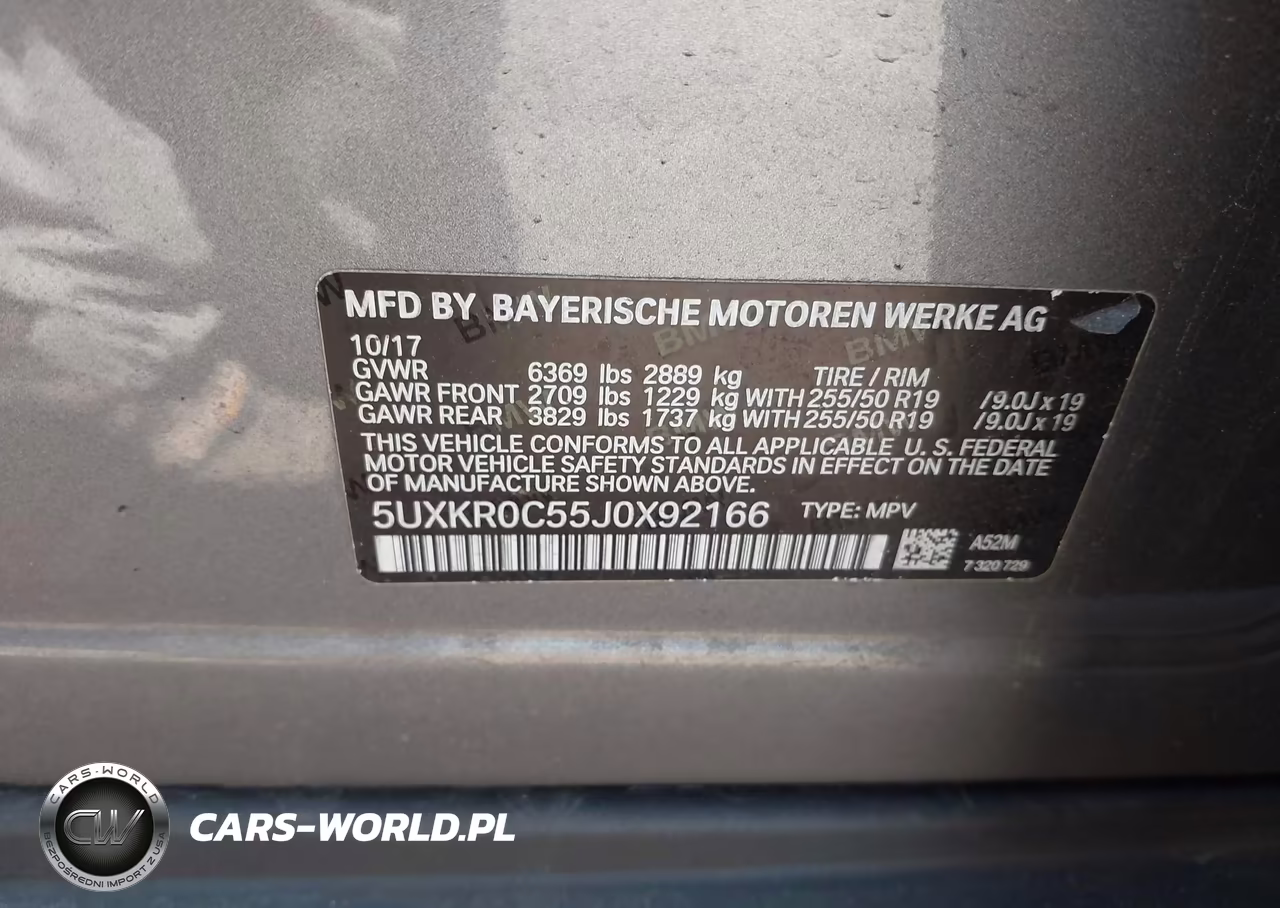 2018 BMW X5 xDrive35I VIN:5UXKR0C55J0X92166 - 9
