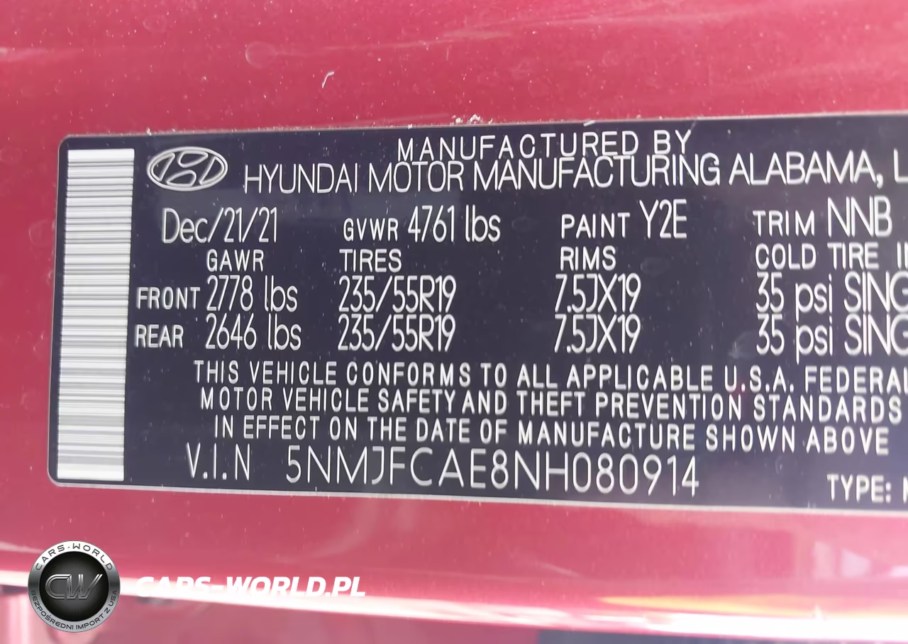 2022 Hyundai Tucson Sel VIN:5NMJFCAE8NH080914 - 9
