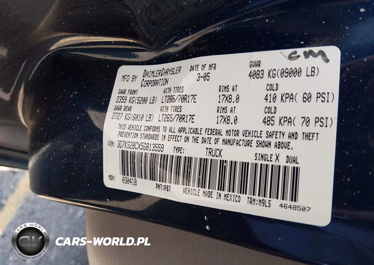 2005 Dodge Ram 2500 St-Slt VIN:3D7KS28CX5G813559 - 9