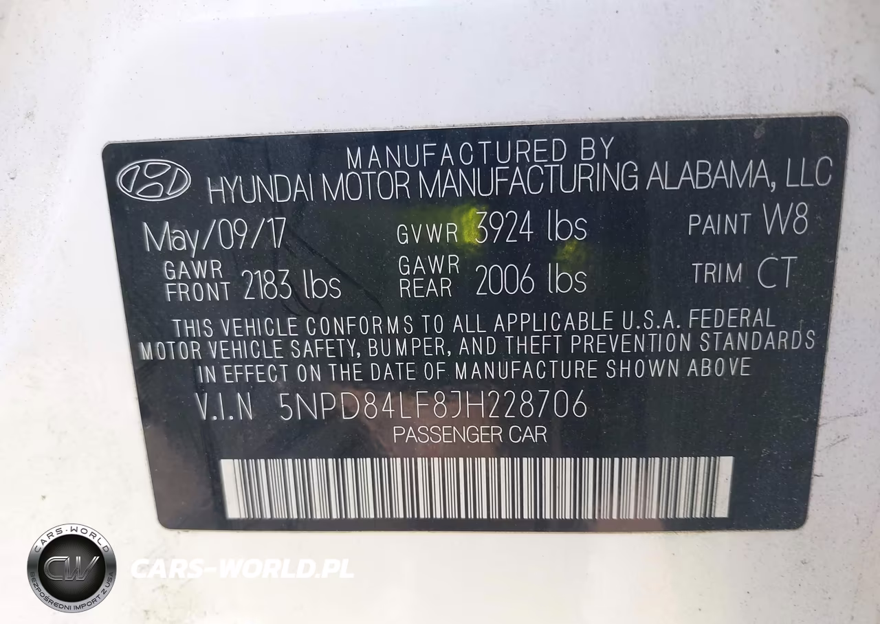 2018 Hyundai Elantra Sel VIN:5NPD84LF8JH228706 - 9