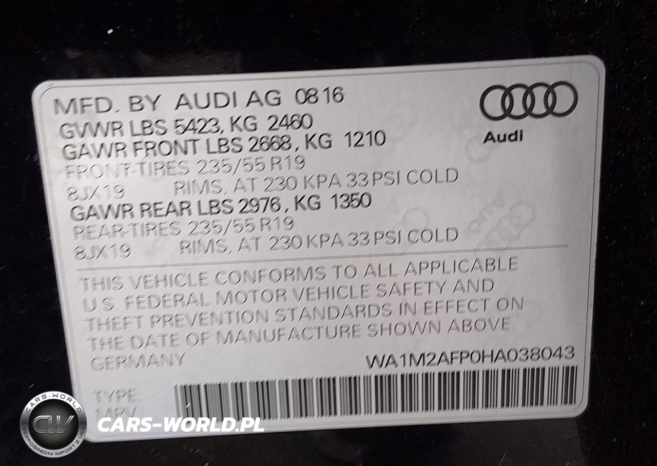 2017 Audi Q5 2.0T Premium VIN:WA1M2AFP0HA038043 - 9