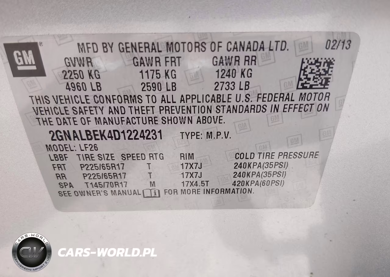 2013 Chevrolet Equinox Ls VIN:2GNALBEK4D1224231 - 9