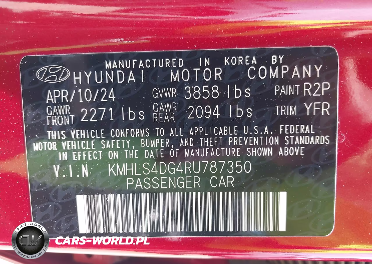 2024 Hyundai Elantra Sel VIN:KMHLS4DG4RU787350 - 9