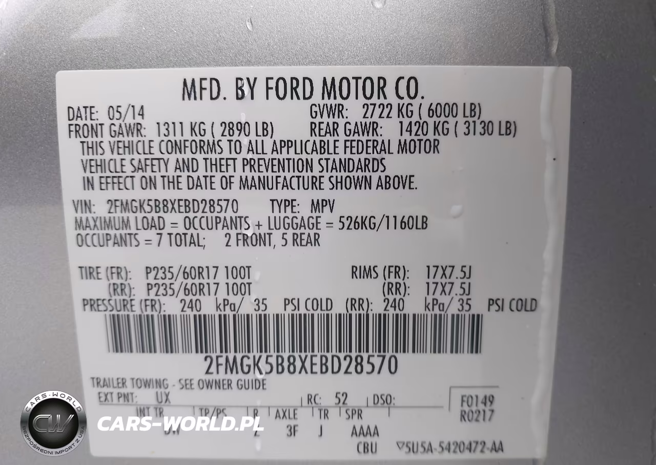 2014 Ford Flex Se VIN:2FMGK5B8XEBD28570 - 9