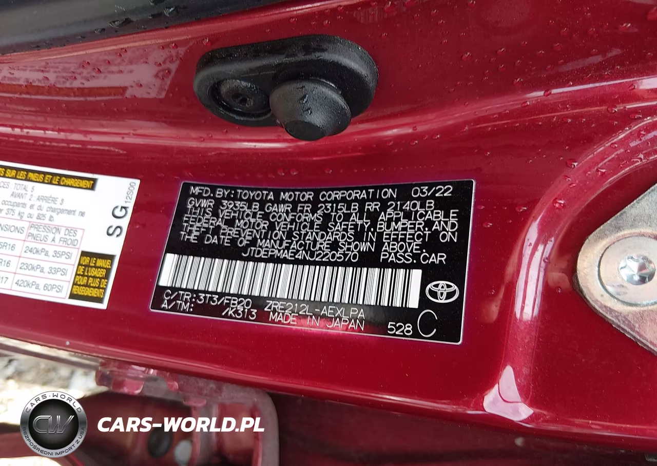 2022 Toyota Corolla Le VIN:JTDEPMAE4NJ220570 - 9