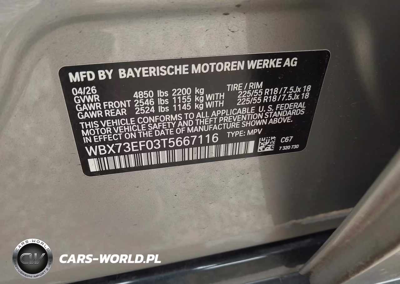 2026 BMW X1 xDrive28I VIN:WBX73EF03T5667116 - 9