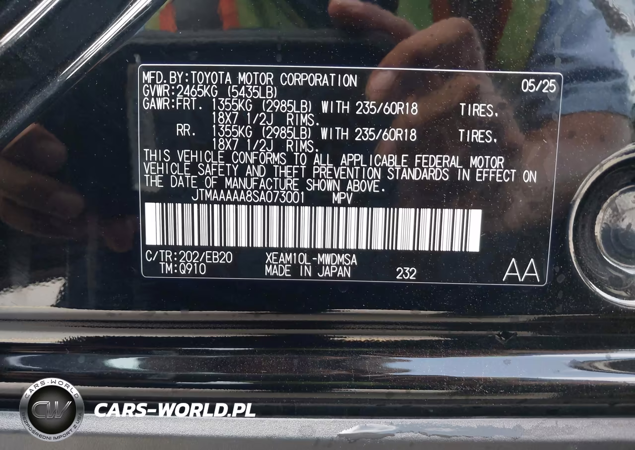 2025 Toyota Bz4X Xle VIN:JTMAAAAA8SA073001 - 9