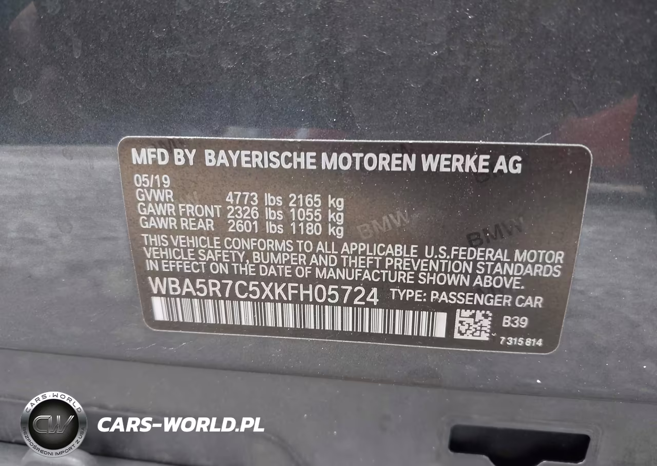 2019 BMW 330I xDrive VIN:WBA5R7C5XKFH05724 - 9