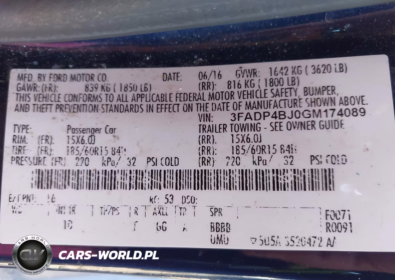 2016 Ford Fiesta Se VIN:3FADP4BJ0GM174089 - 9