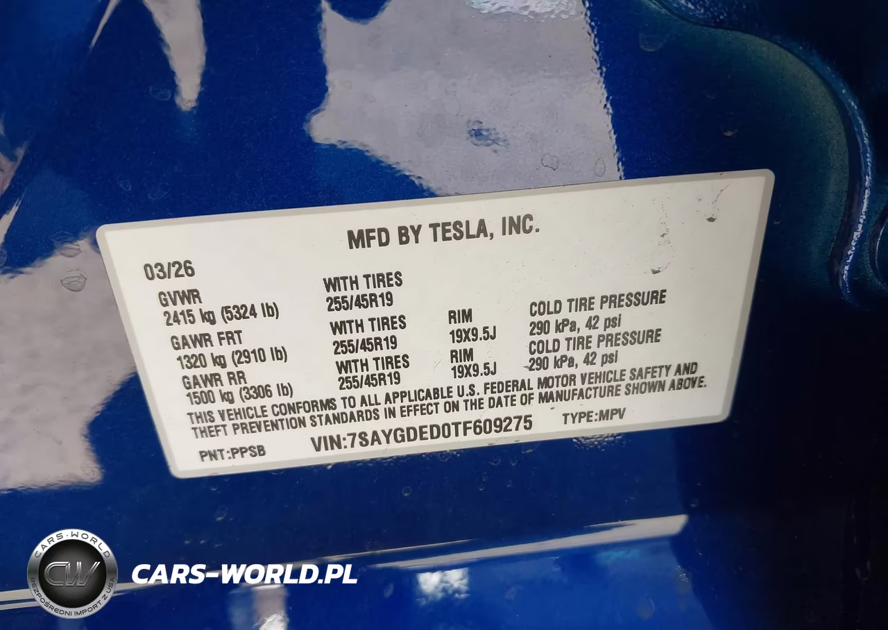 2026 Tesla Model Y Premium Rear-Wheel Drive-Rear-Wheel Drive VIN:7SAYGDED0TF609275 - 9