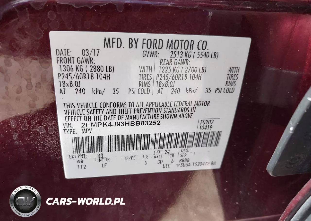 2017 Ford Edge Sel VIN:2FMPK4J93HBB83252 - 9