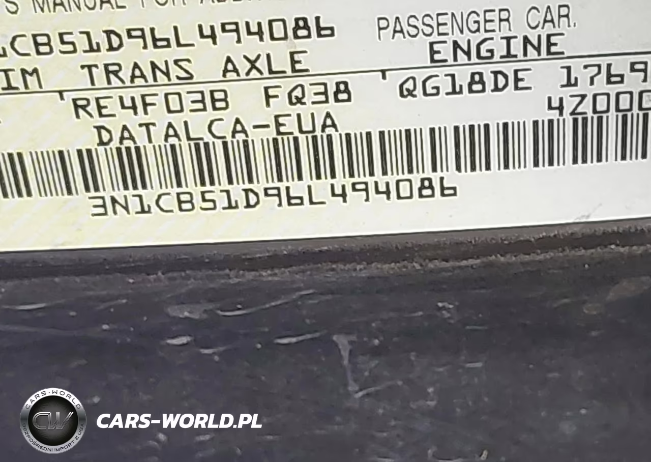 2006 Nissan Sentra 1.8 VIN:3N1CB51D96L494086 - 9