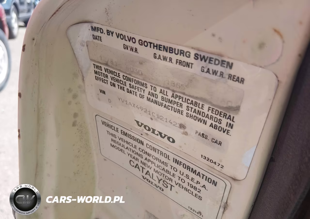 1982 Volvo 242 Dl VIN:YV1AX4921C1214239 - 9