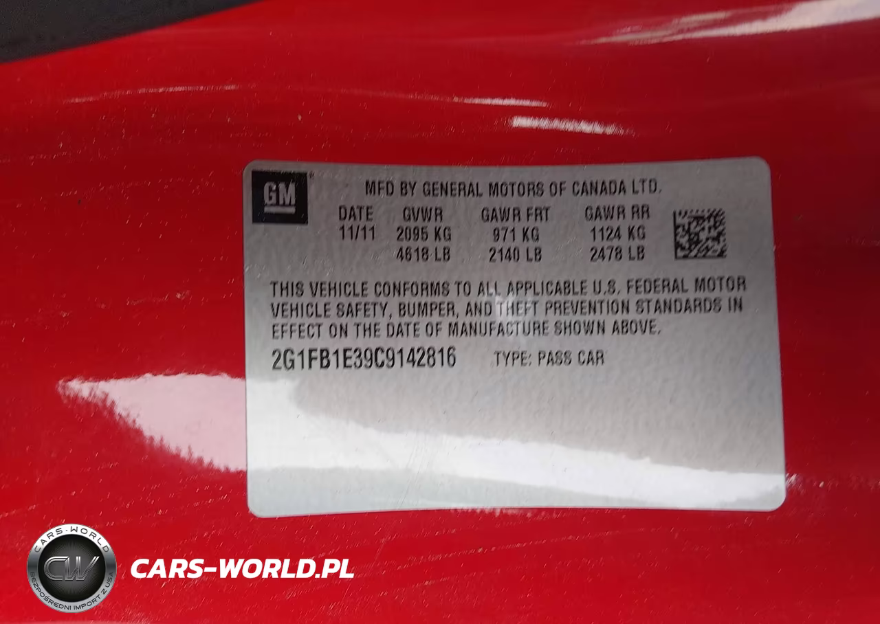 2012 Chevrolet Camaro 1Lt VIN:2G1FB1E39C9142816 - 9