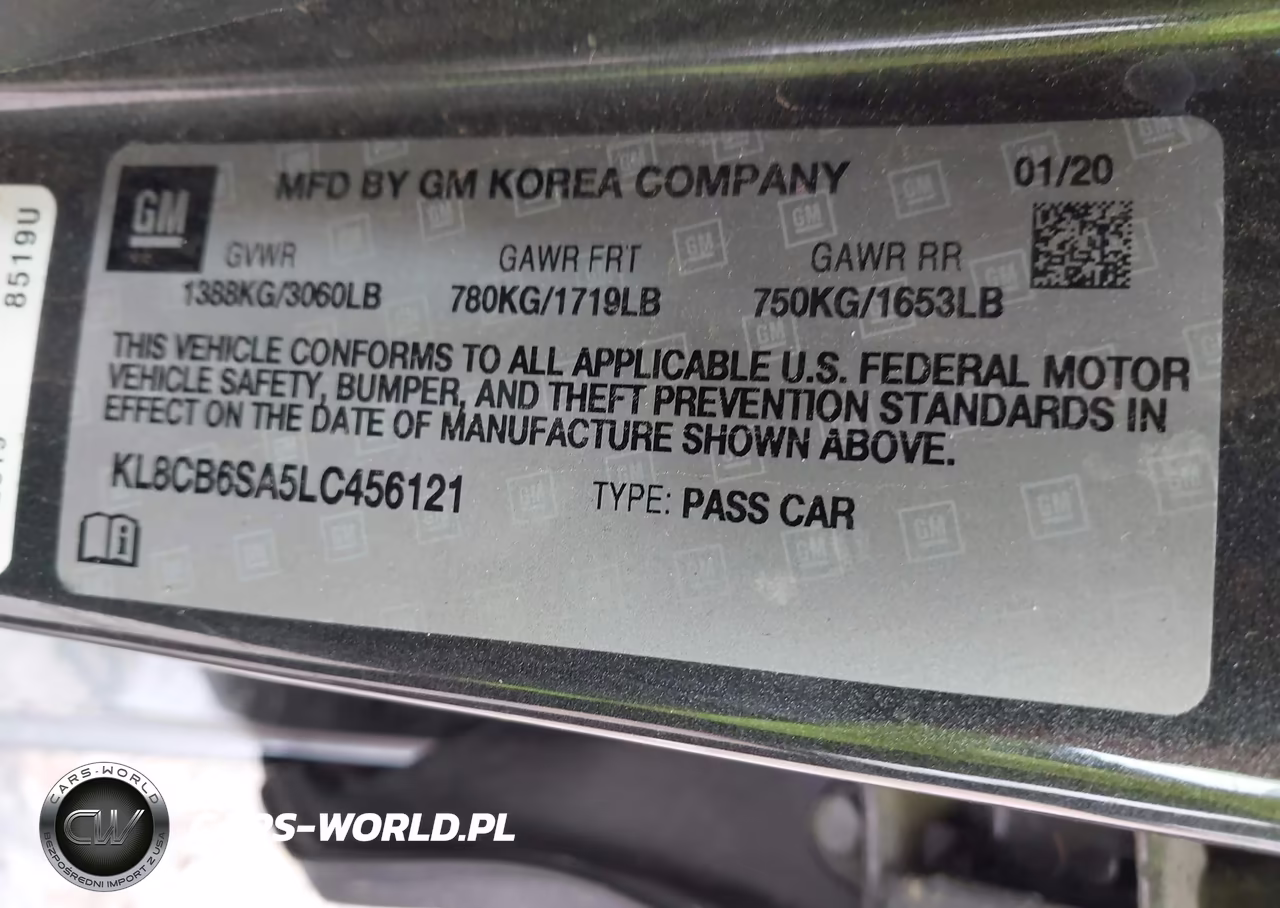 2020 Chevrolet Spark Fwd Ls Automatic VIN:KL8CB6SA5LC456121 - 9