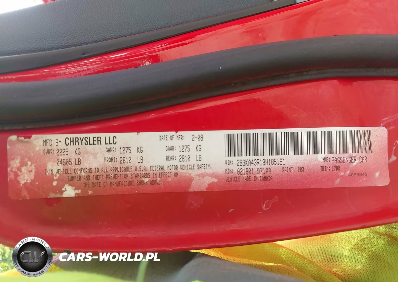 2008 Dodge Charger VIN:2B3KA43R18H185191 - 9