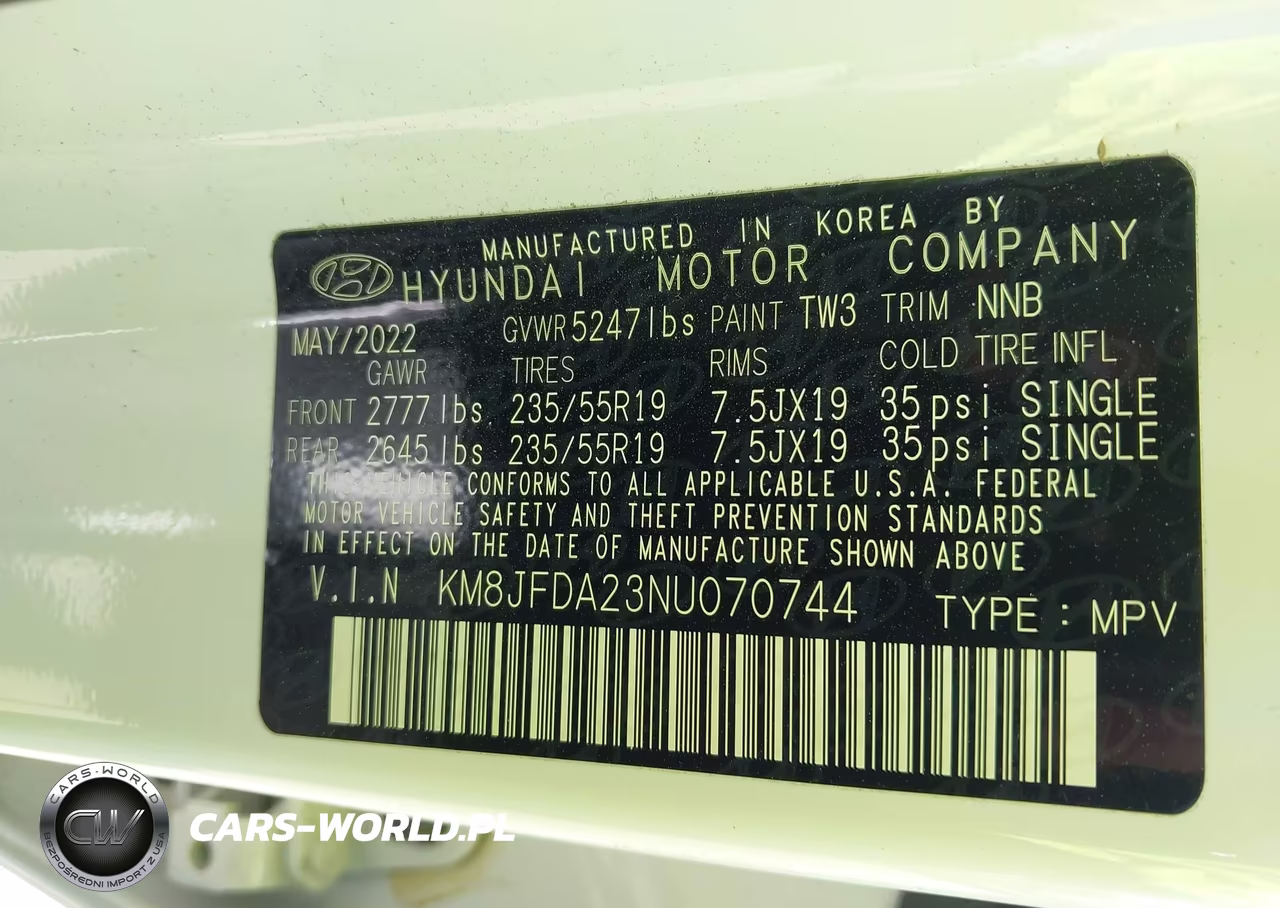 2022 Hyundai Tucson Plug-In Hybrid Limited VIN:KM8JFDA23NU070744 - 9