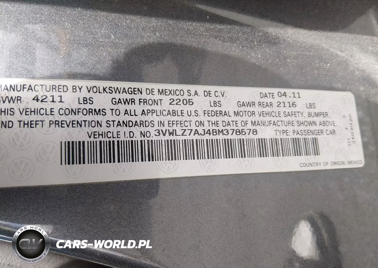 2011 Volkswagen Jetta 2.5L Sel VIN:3VWLZ7AJ4BM378578 - 9
