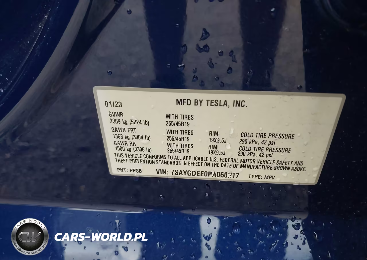2023 Tesla Model Y Awd-Long Range Dual Motor All-Wheel Drive VIN:7SAYGDEE0PA060317 - 9