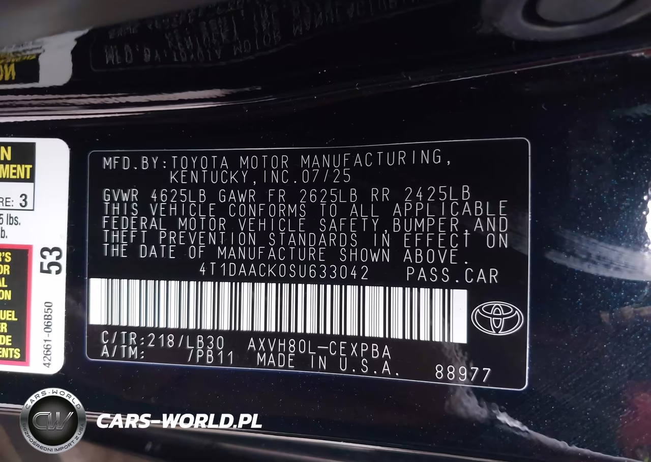 2025 Toyota Camry Xse VIN:4T1DAACK0SU633042 - 9