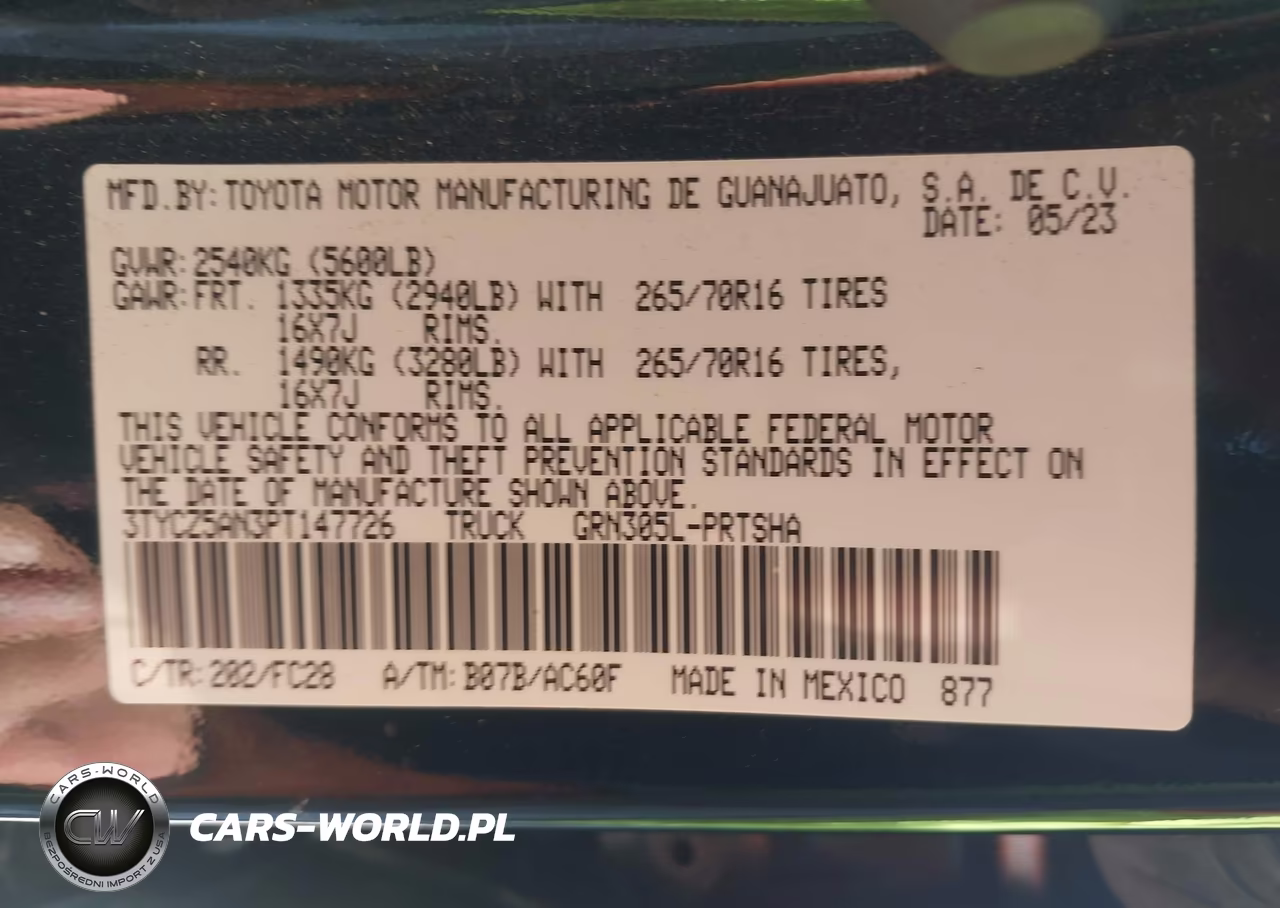 2023 Toyota Tacoma Trail Edition VIN:3TYCZ5AN3PT147726 - 9