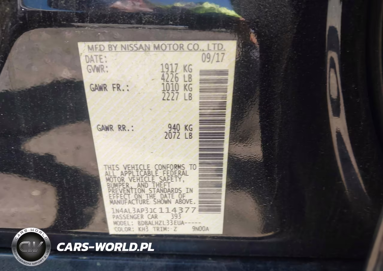 2018 Nissan Altima 2.5 Sr VIN:1N4AL3AP3JC114377 - 8