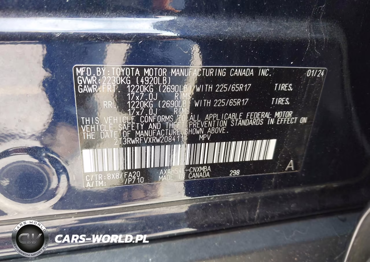 2024 Toyota Rav4 Hybrid Xle VIN:2T3RWRFVXRW208411 - 9