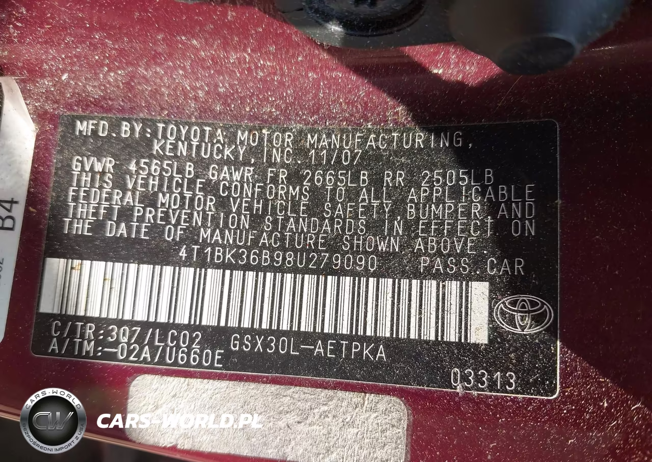 2008 Toyota Avalon Limited VIN:4T1BK36B98U279090 - 9